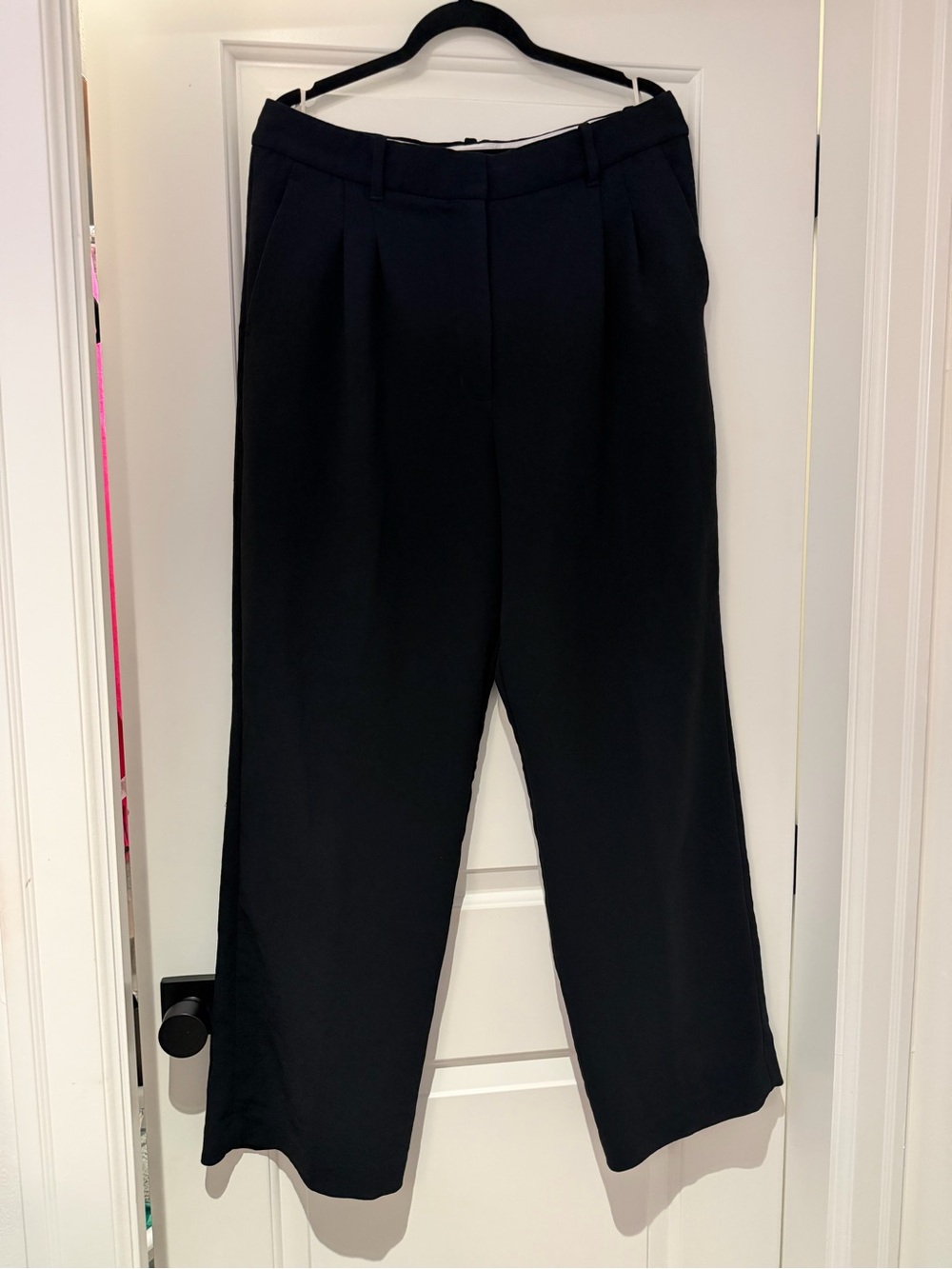 Aritzia Wilfred The Effortless Pant Crepette Black Size 16
